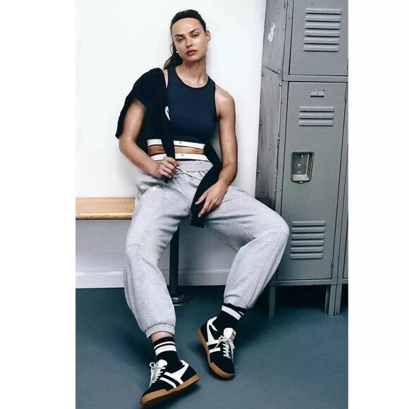 Gola x Anthropologie Jogger Sweatpants Pants High Waisted Sport 1X-PS NEW 277343 - Picture 3 of 15